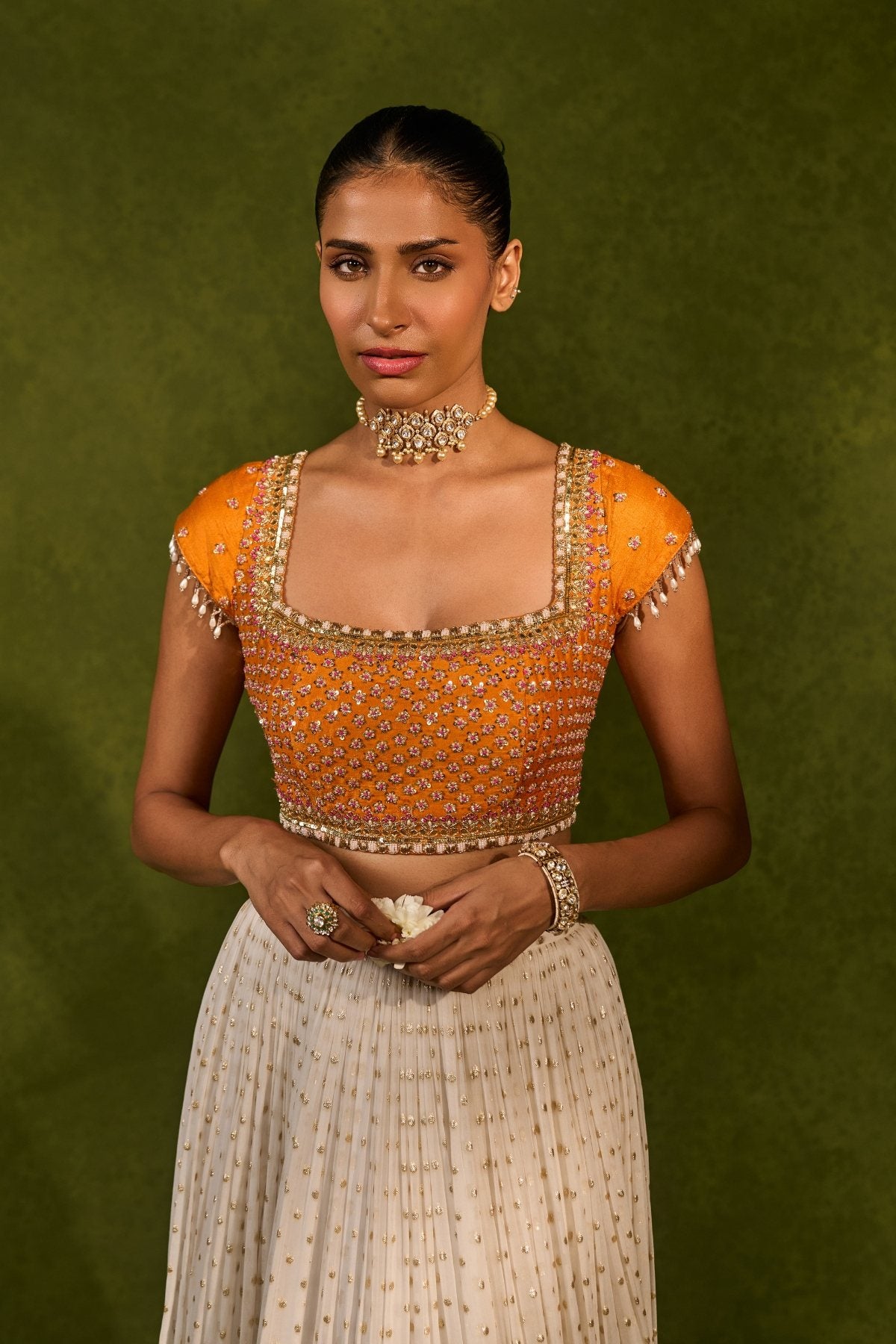 DEVIKA LEHENGA  WITH BANDHANI DUPATTA