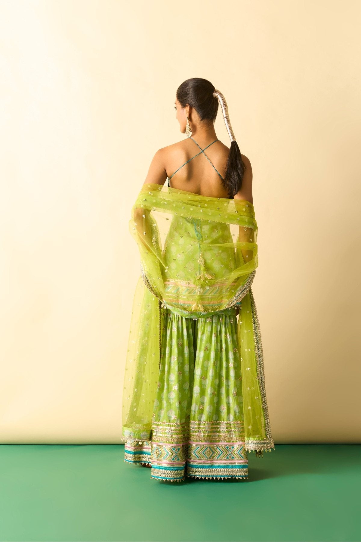 Dwisha Halter Sharara Set