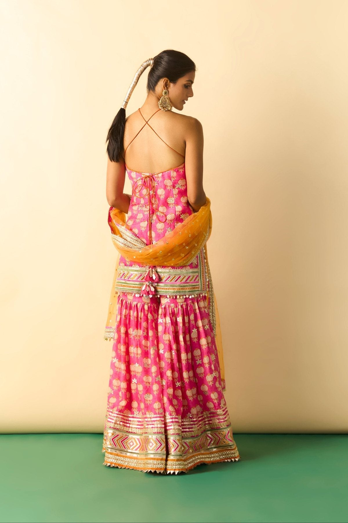 Dwisha Halter Sharara Set