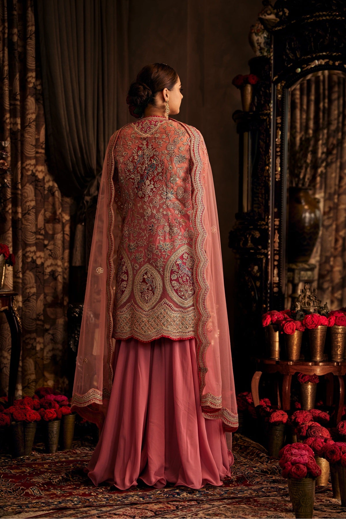 Earthy Pink Kurta and Gharara