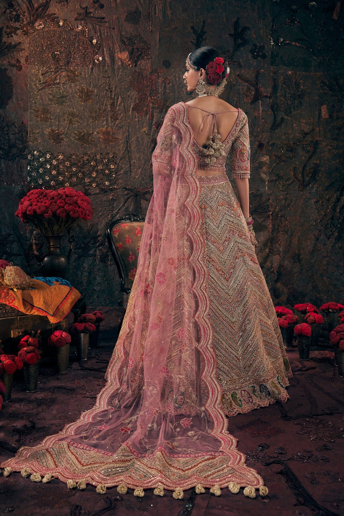 Earthy Pink Lehenga Set