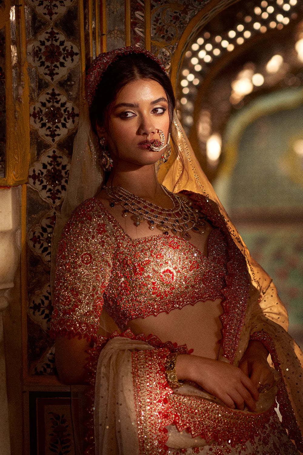 Silver Zardosi Lehenga Set