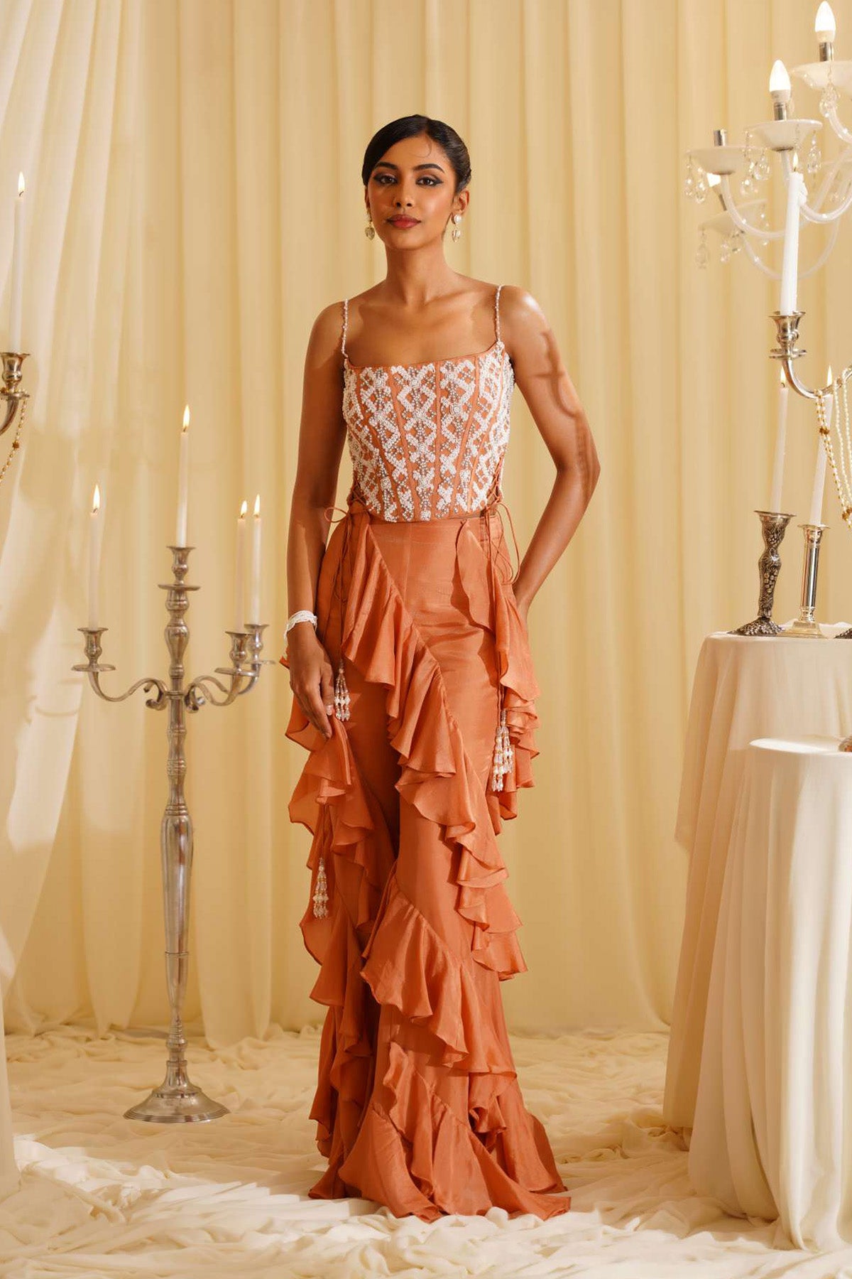 Evelyn corset and sharara set