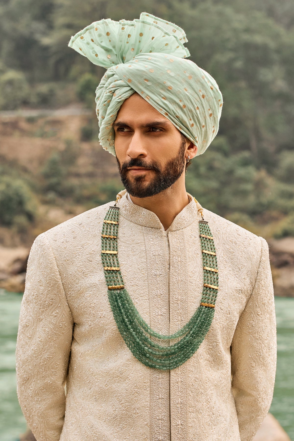 Ivory Jaal Sherwani Set