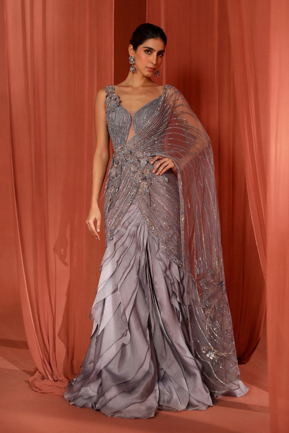 Floral dream saree - Ready To Ship