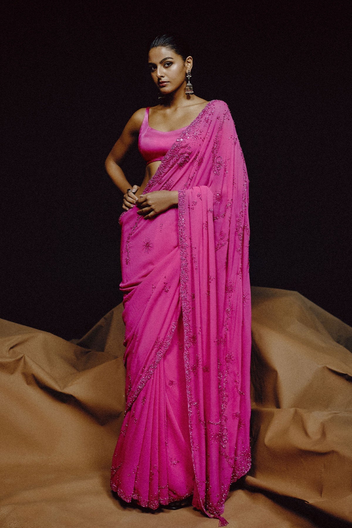 Fuchsia Ã‰clat Saree