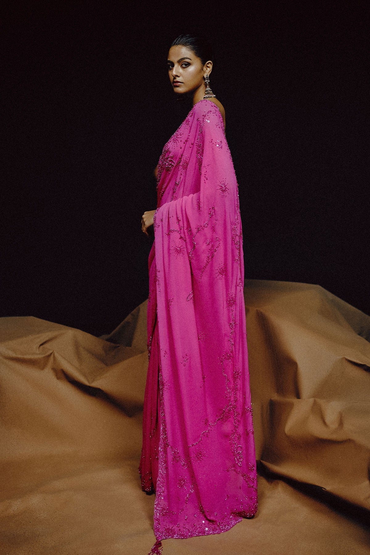 Fuchsia Ã‰clat Saree
