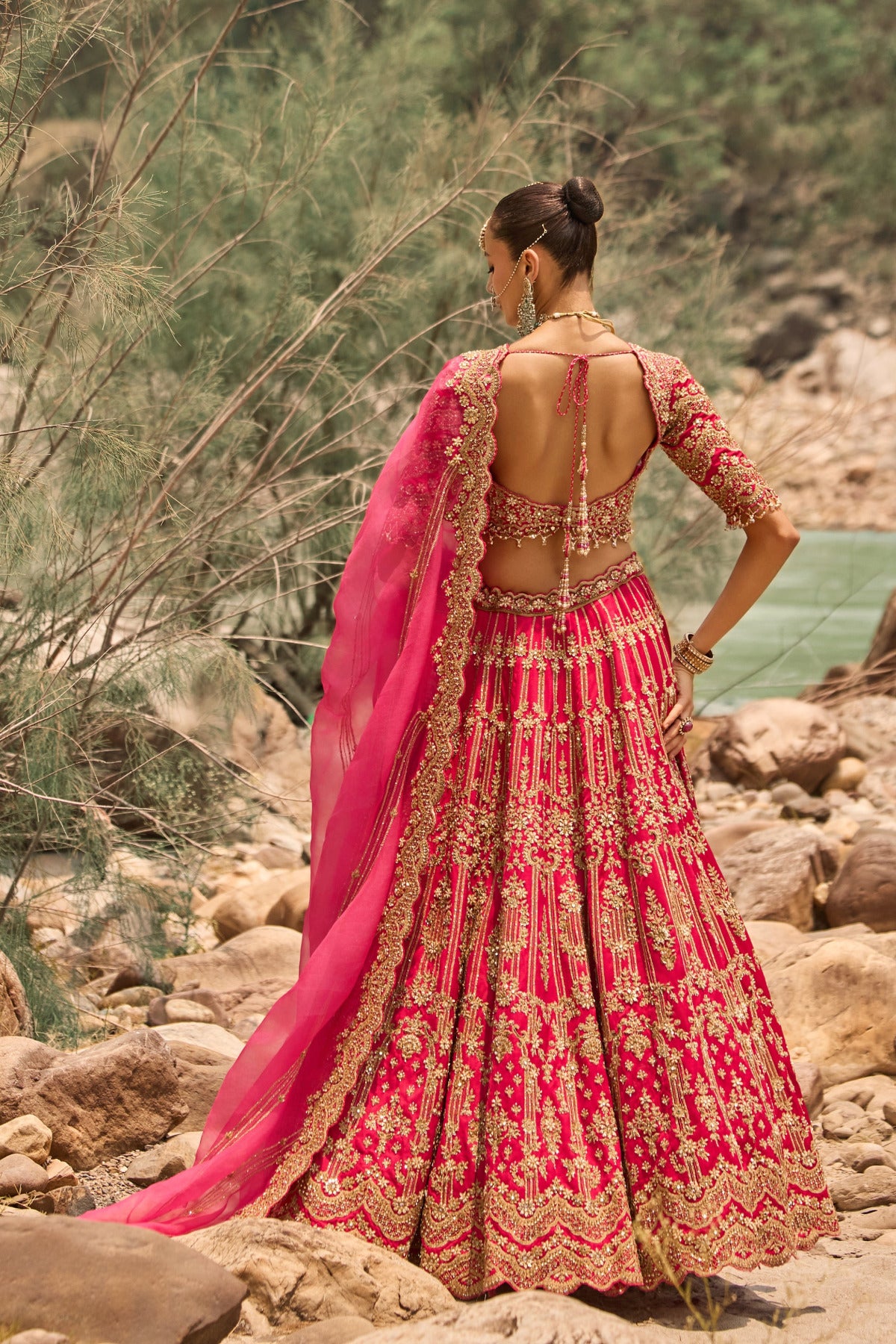 Fuschia Bloom Lehenga