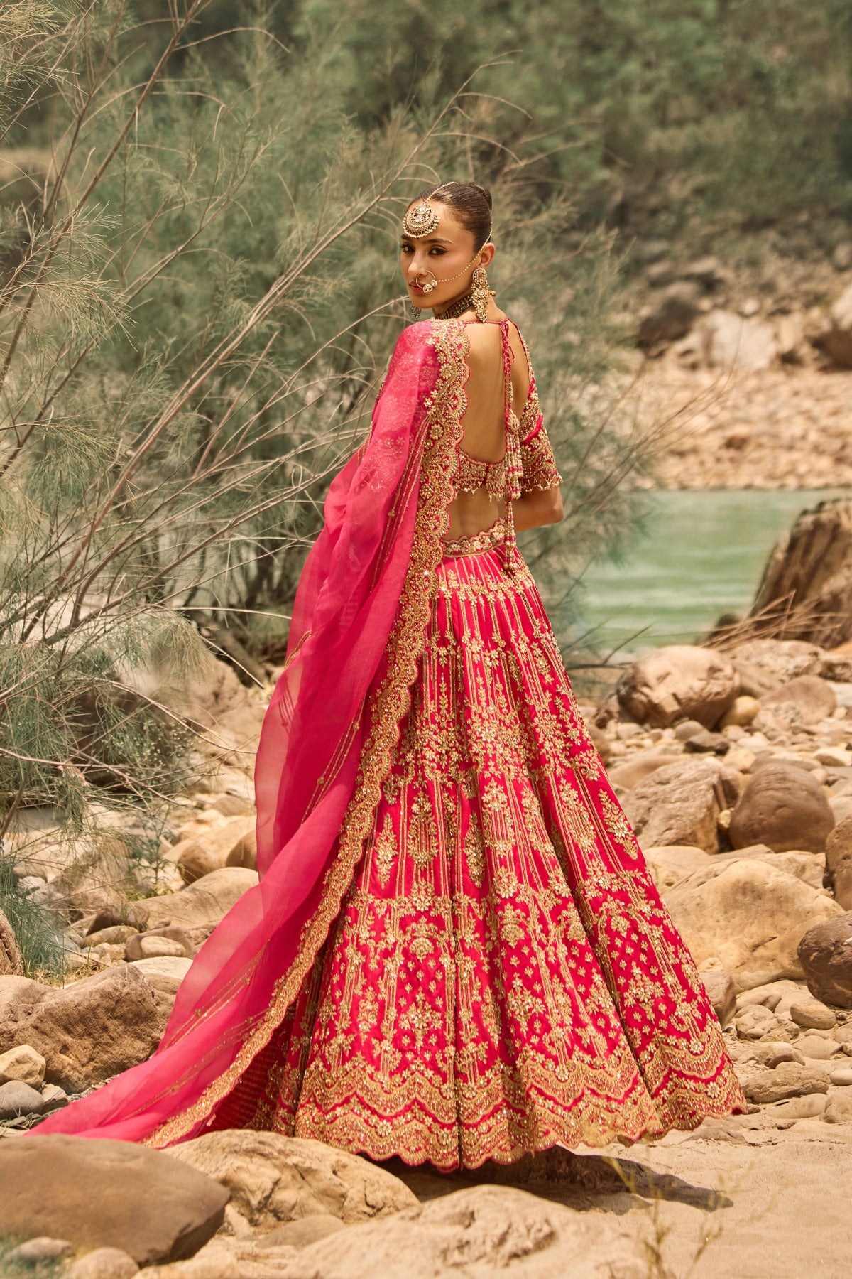 Fuschia Bloom Lehenga