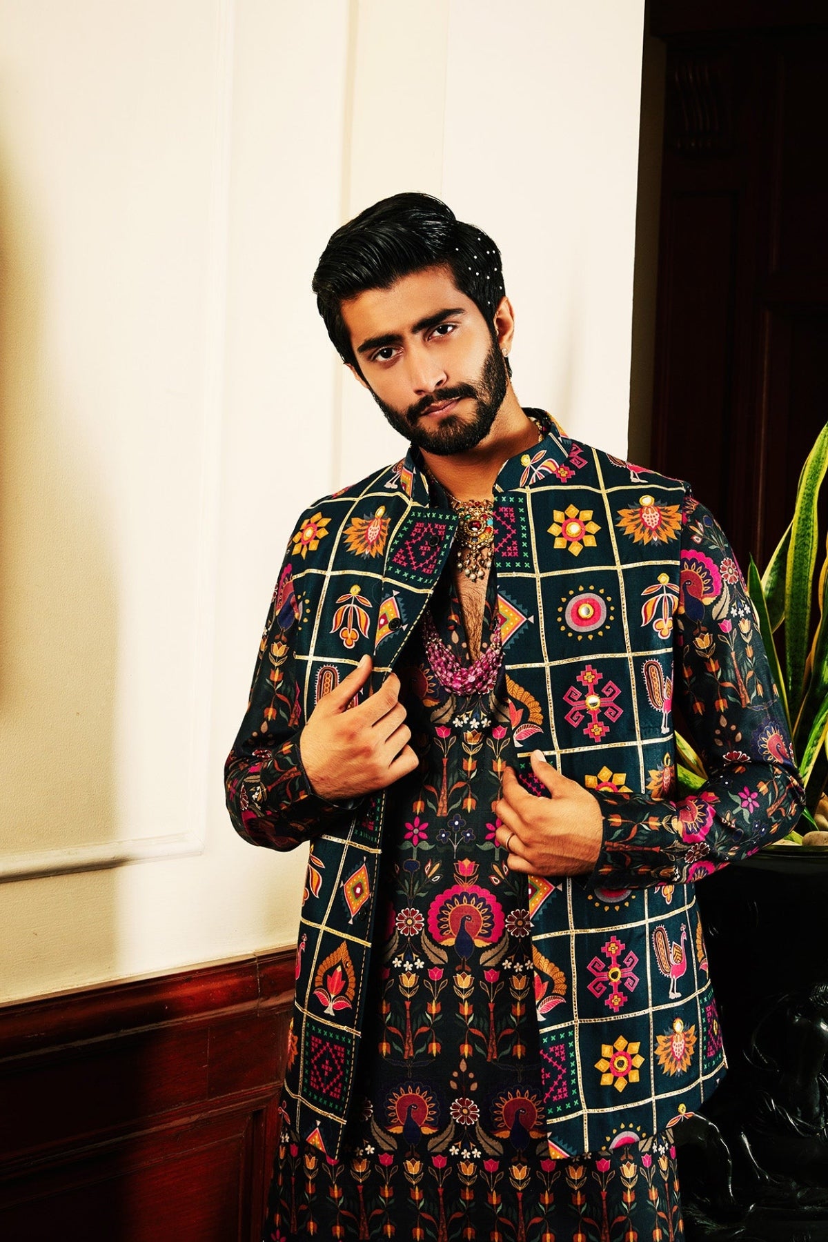 Hamdan Kurta And Jacket Set