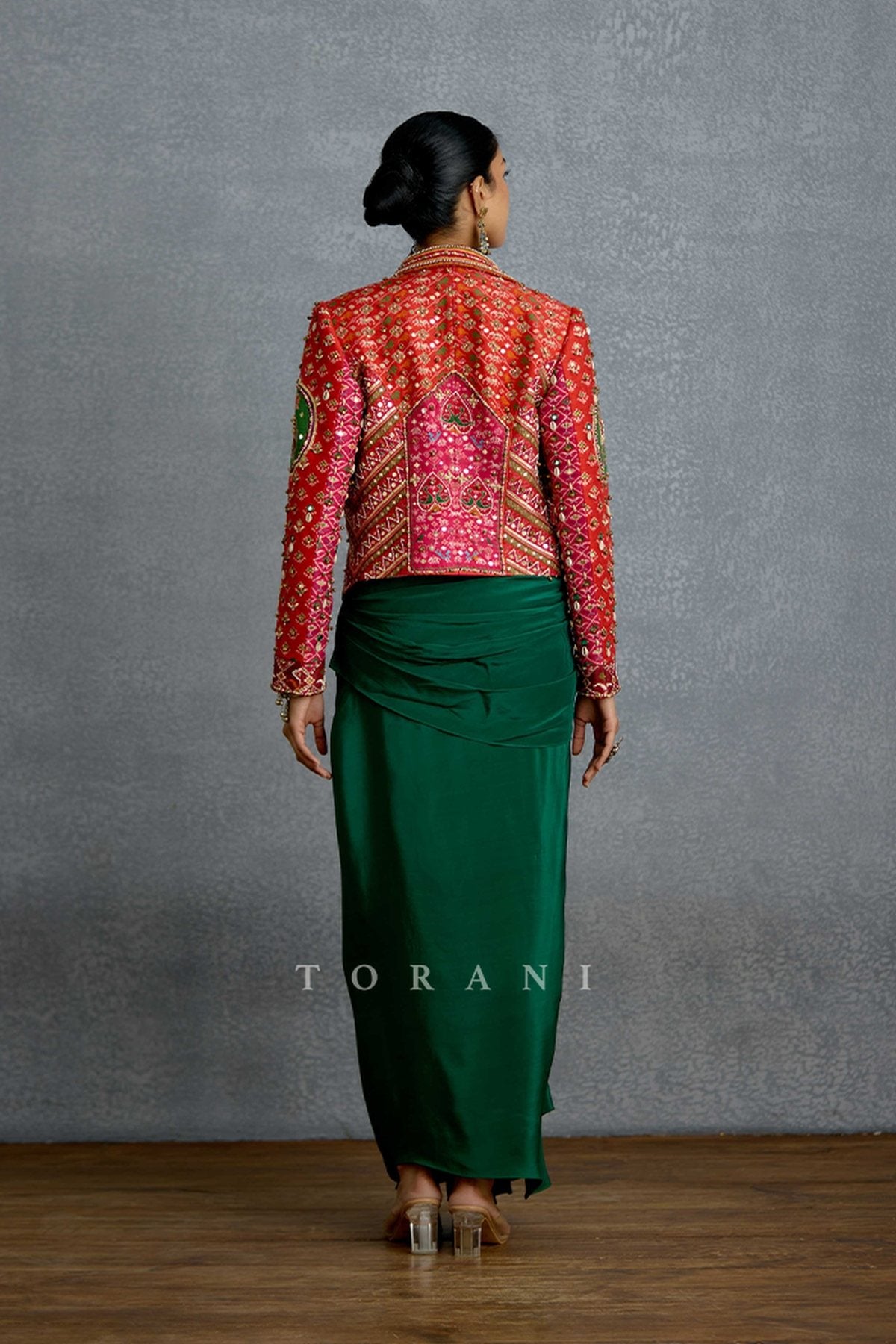 Harit Rasa Patola Jacket Set
