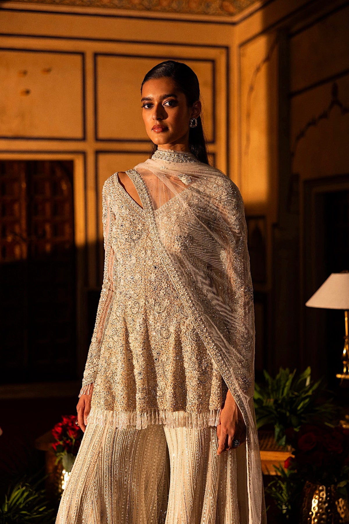 Ivory Sharara Set