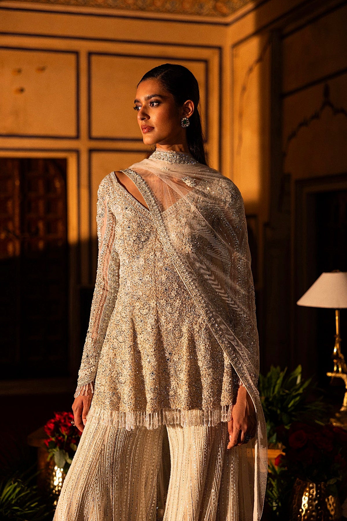 Ivory Sharara Set