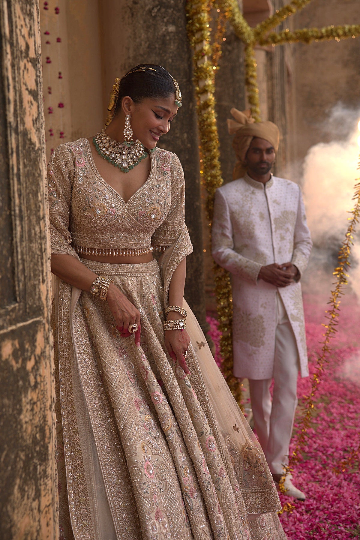 Ivory Bridal Lehenga Set