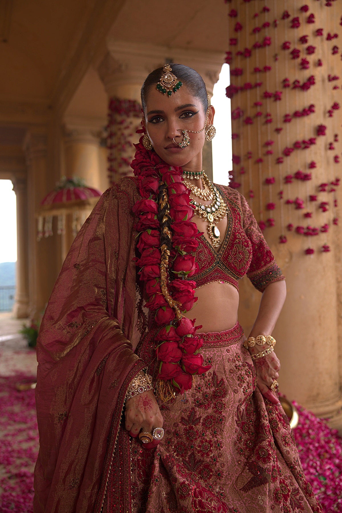 Pink Bridal Lehenga Set