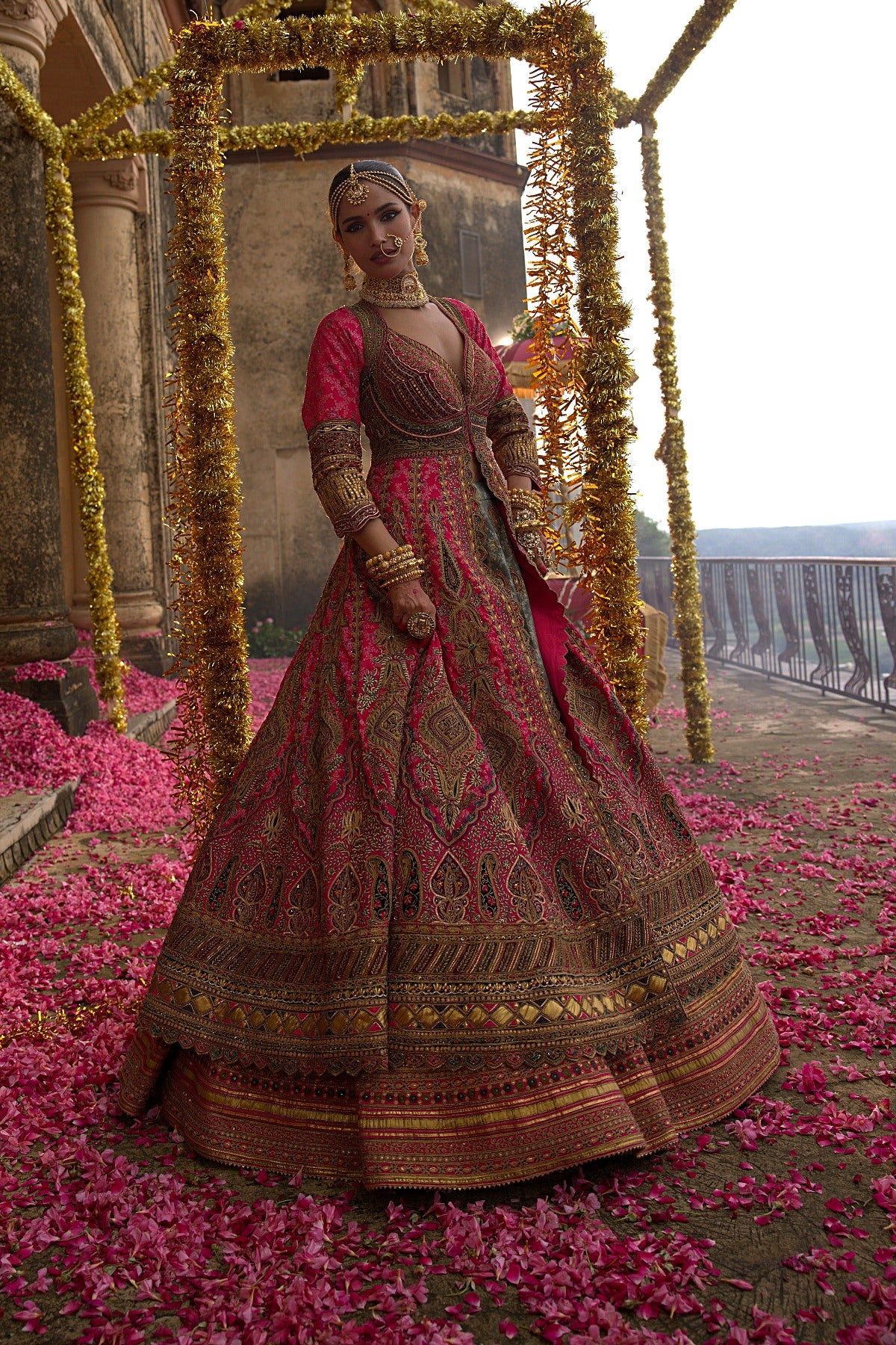 PINK ACHKAN SET