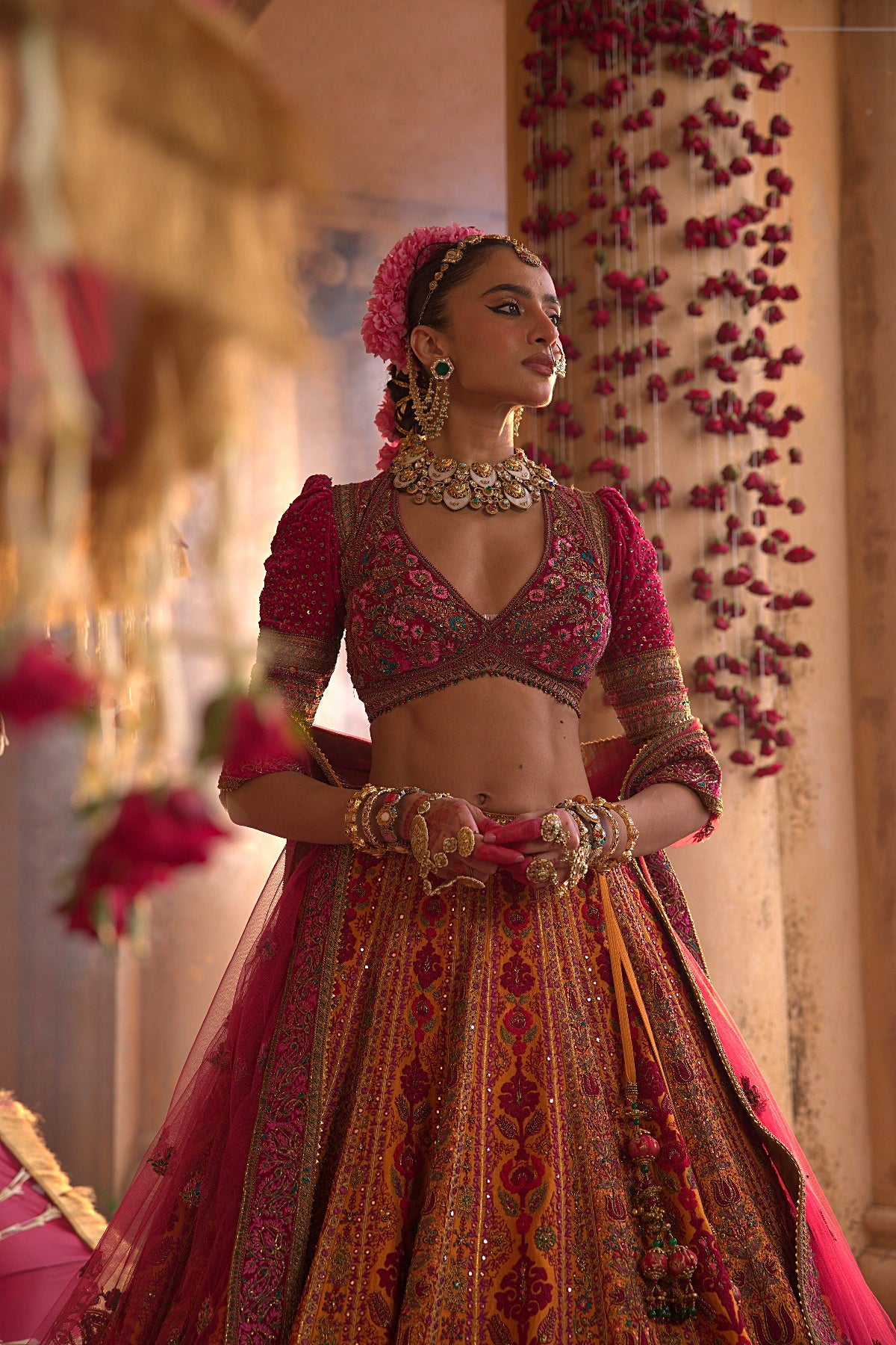 MUSTARD LEHENGA SET