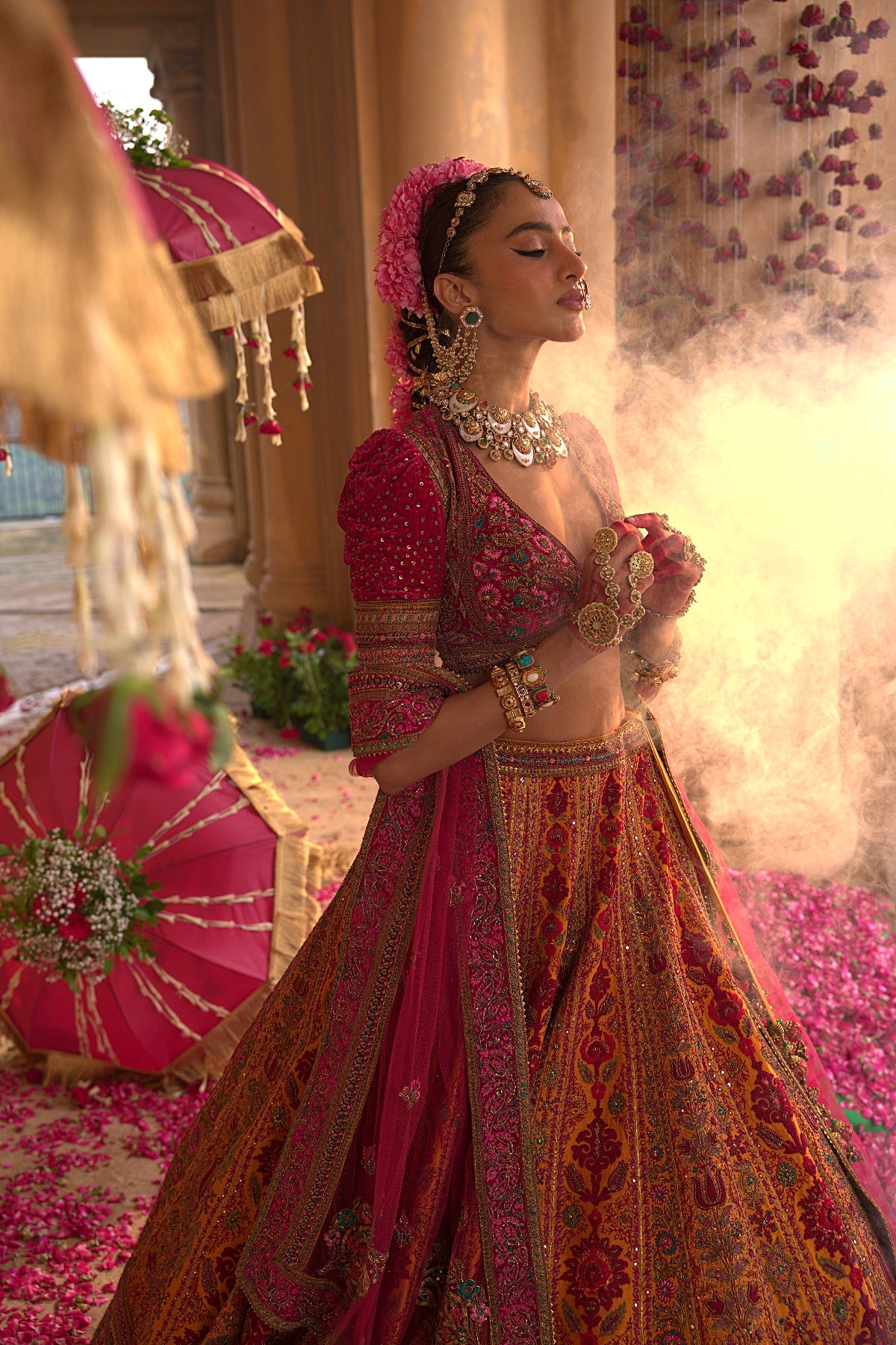 MUSTARD LEHENGA SET