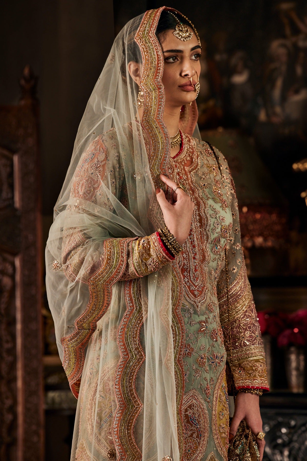 Ice Blue Kurta and Gharara