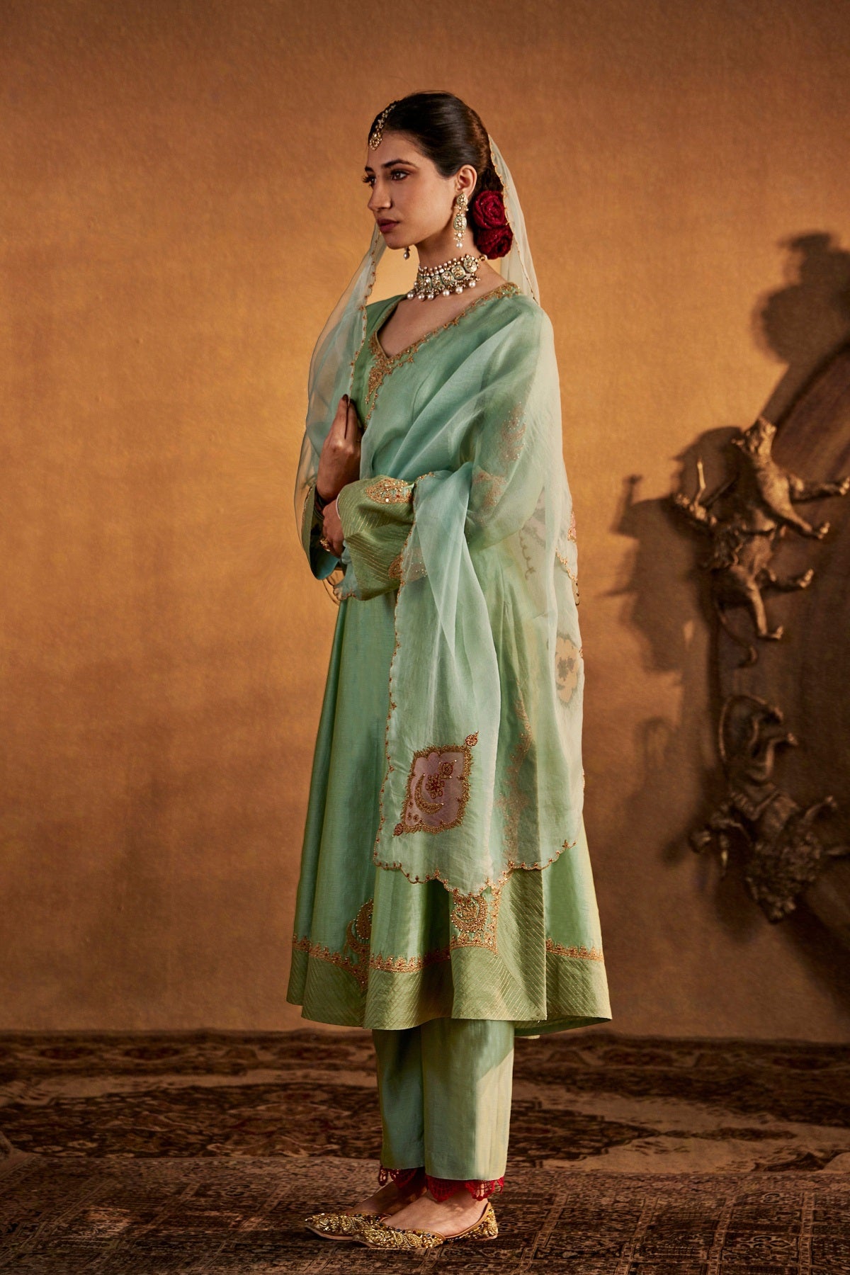 Frosted Blue Kurta Set