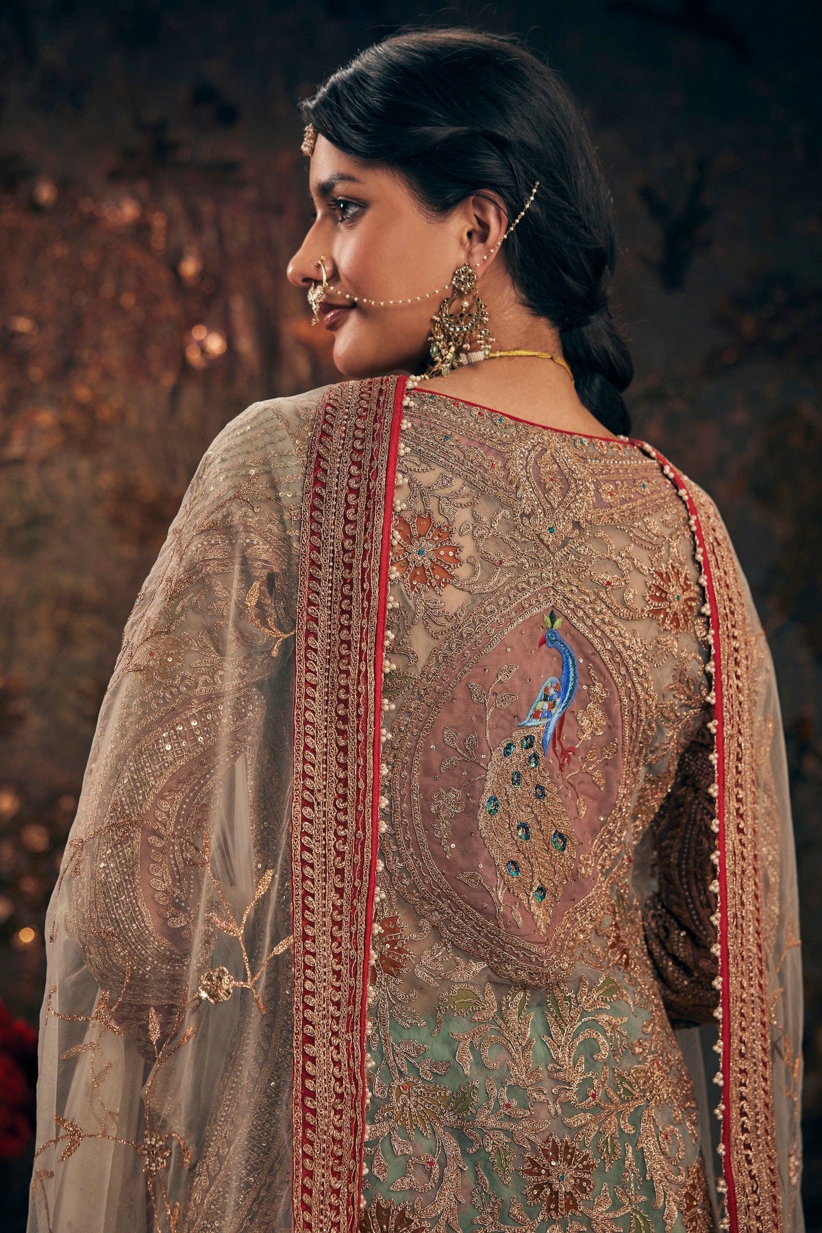 Ice Blue Kurta-Sharara Set