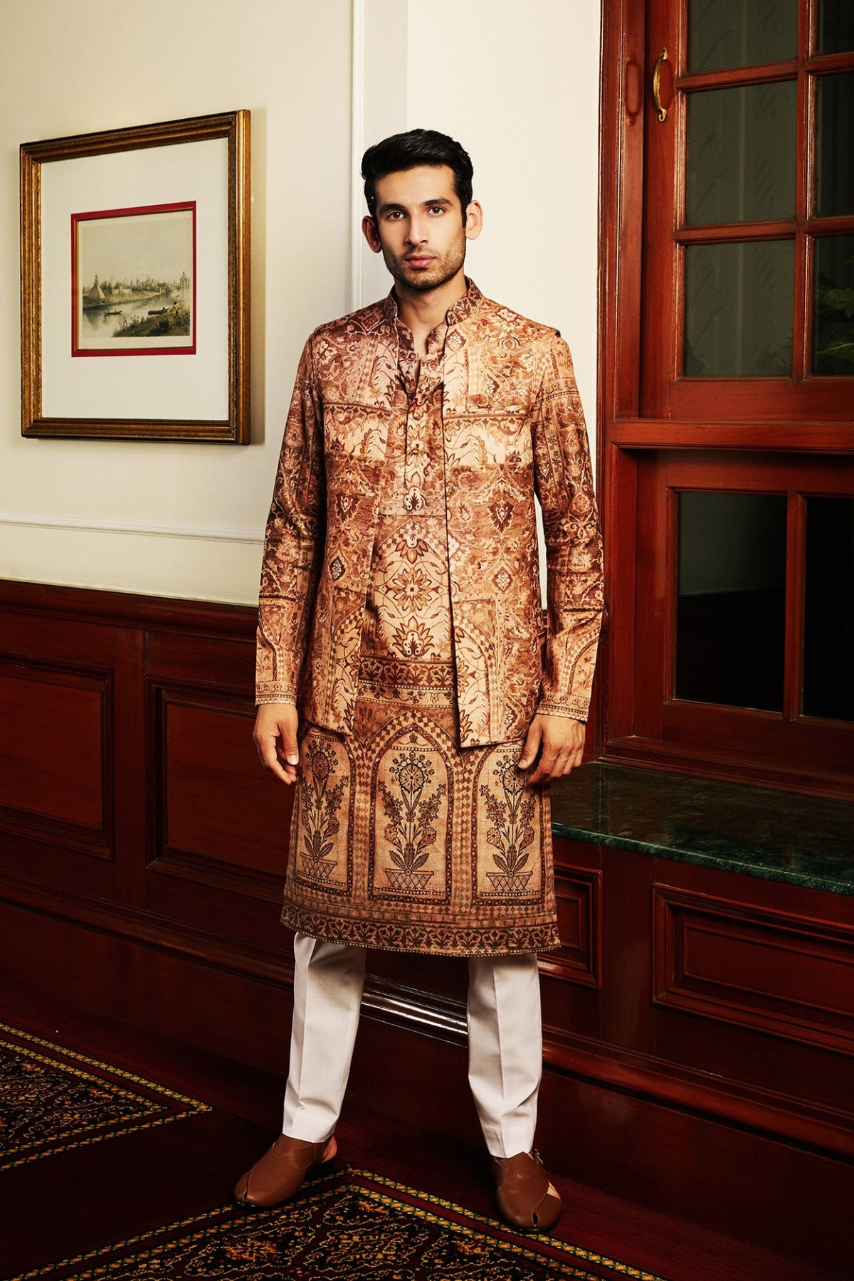 Ihab Kurta and Jacket Set