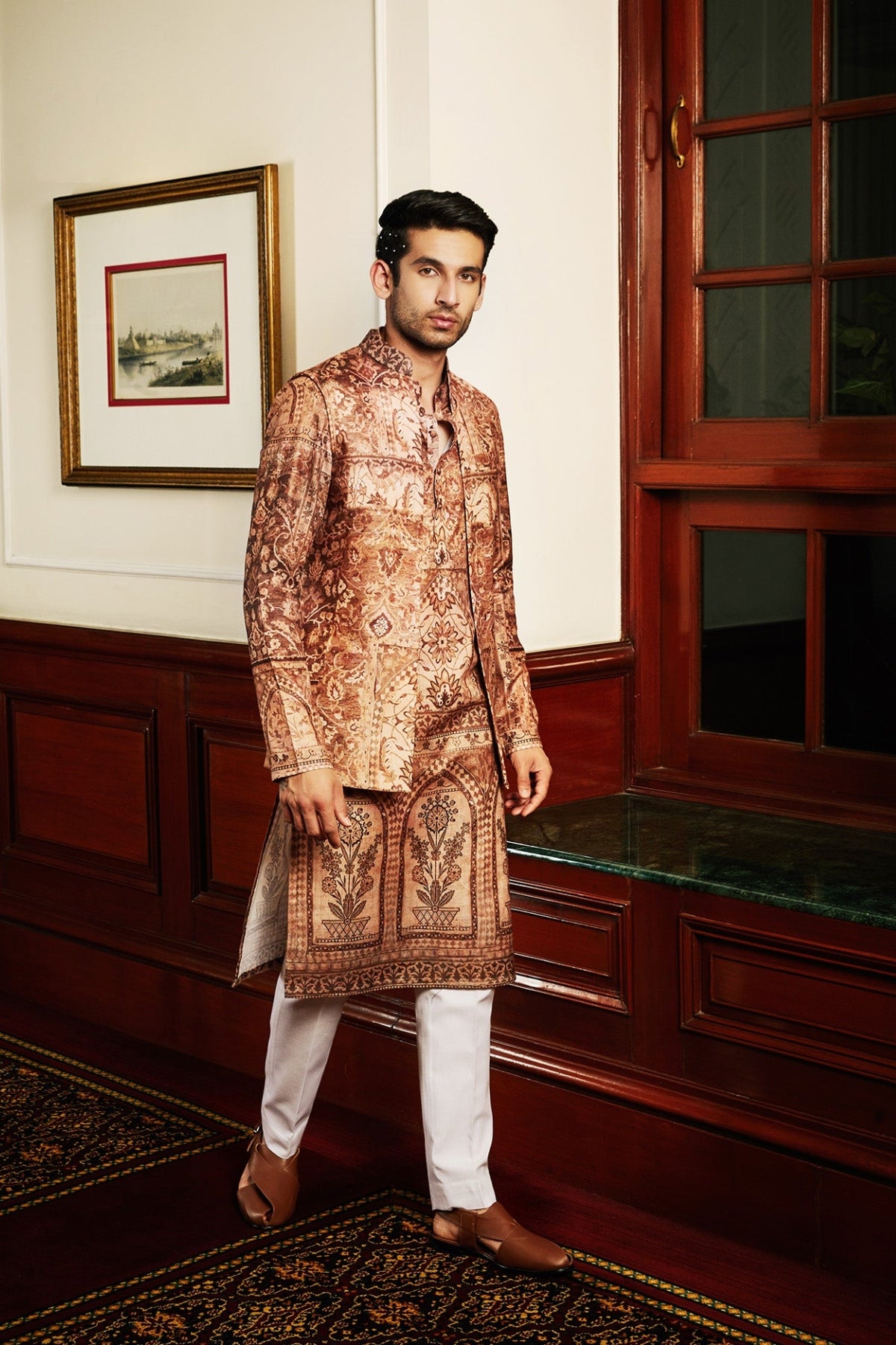 Ihab Kurta and Jacket Set