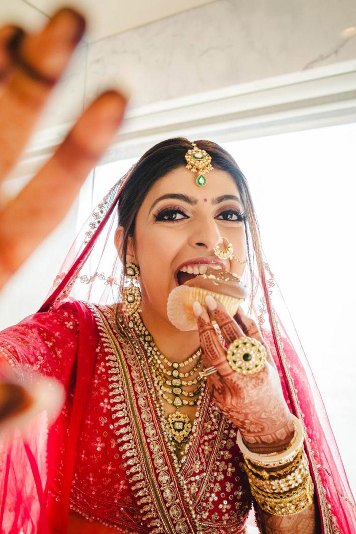 Khyati in Rani Lehenga Set