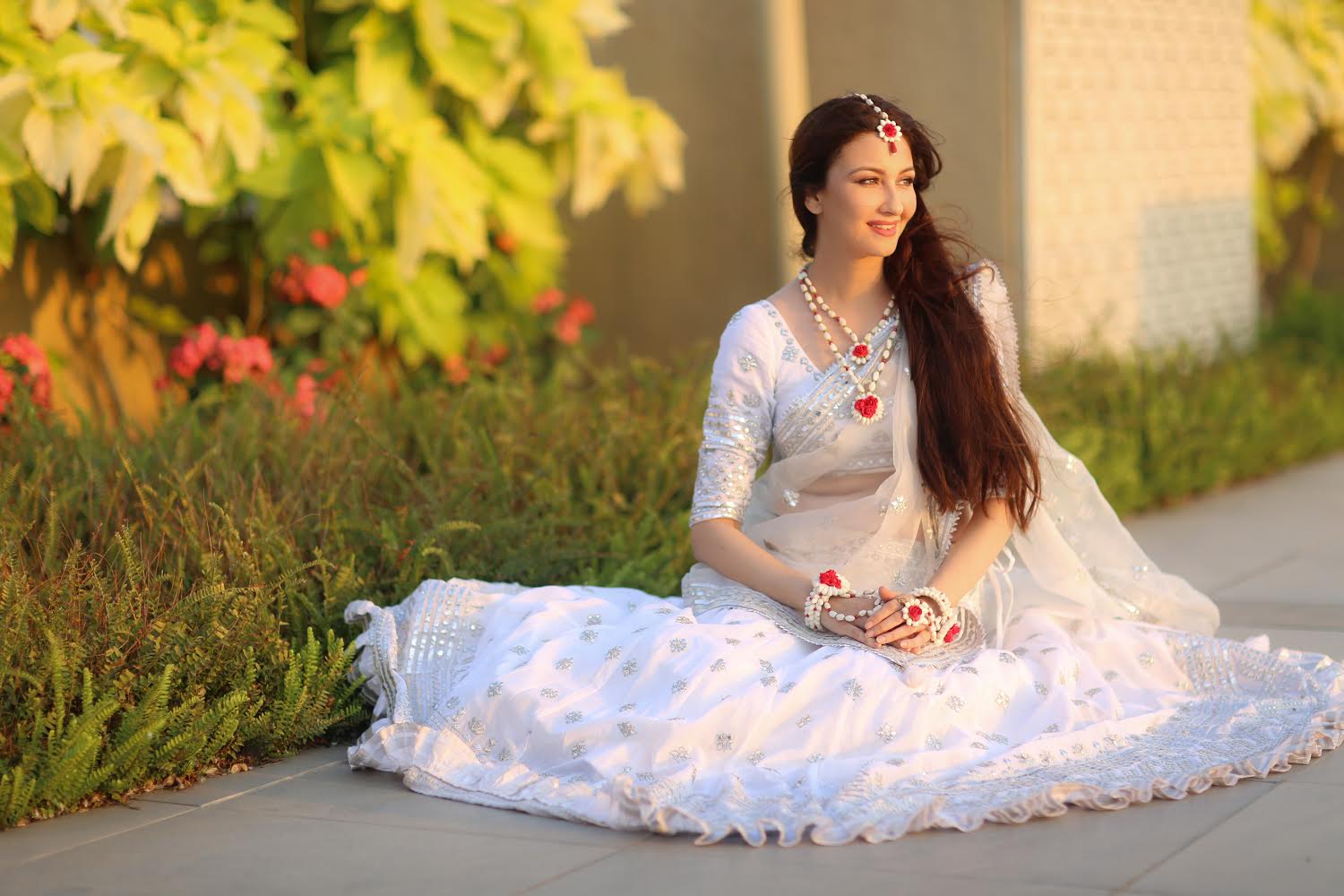 Saumya Tandon in Chand Lehenga Set