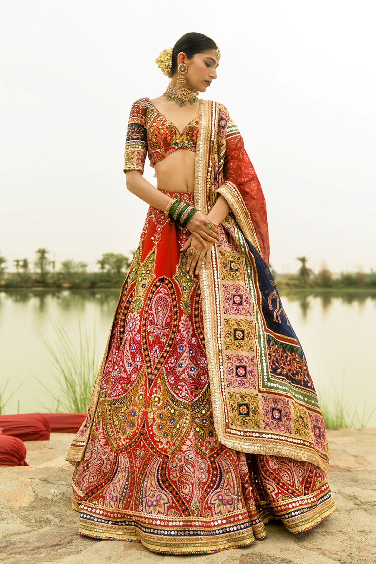 Mayyur Lehenga set