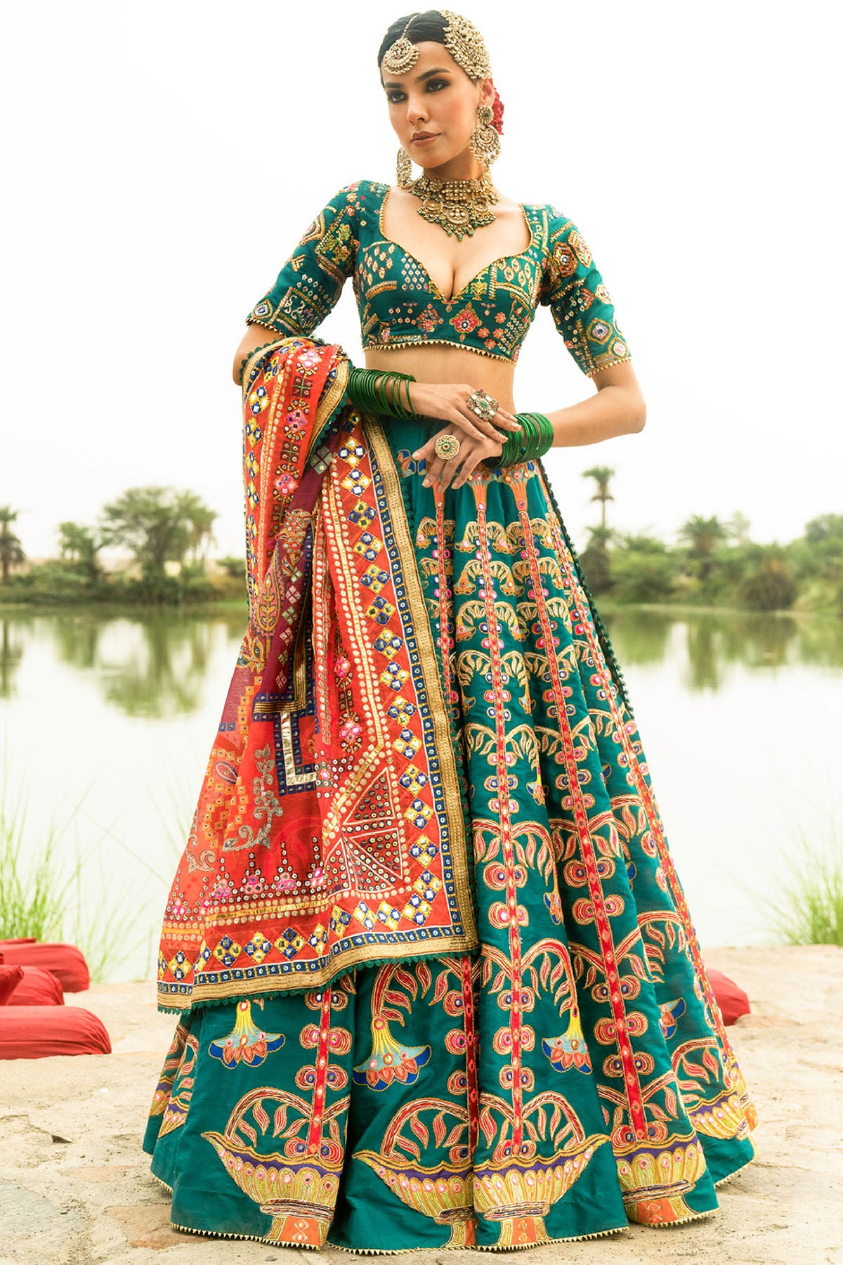 Mayyur Lehenga set