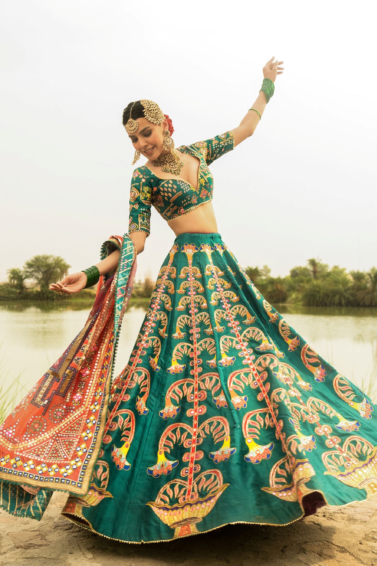 Mayyur Lehenga set