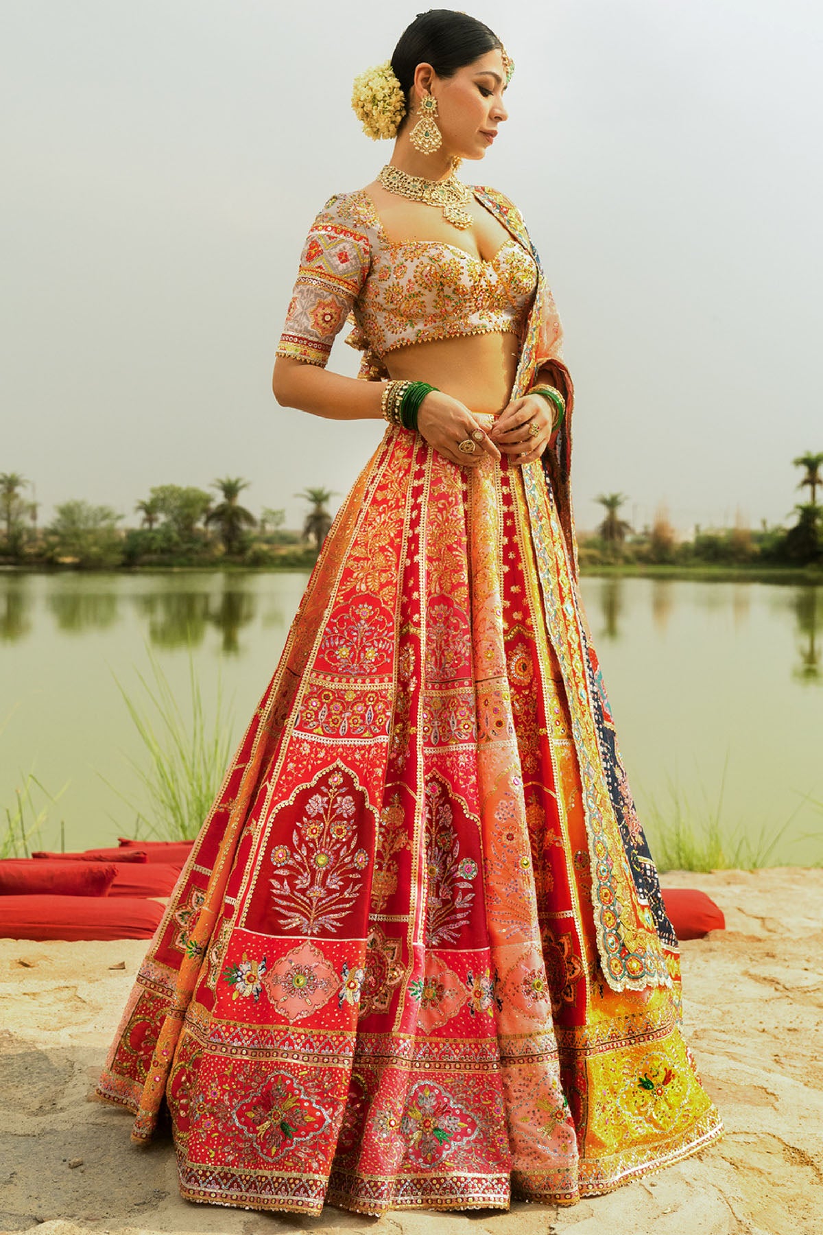 Mayyur Lehenga set