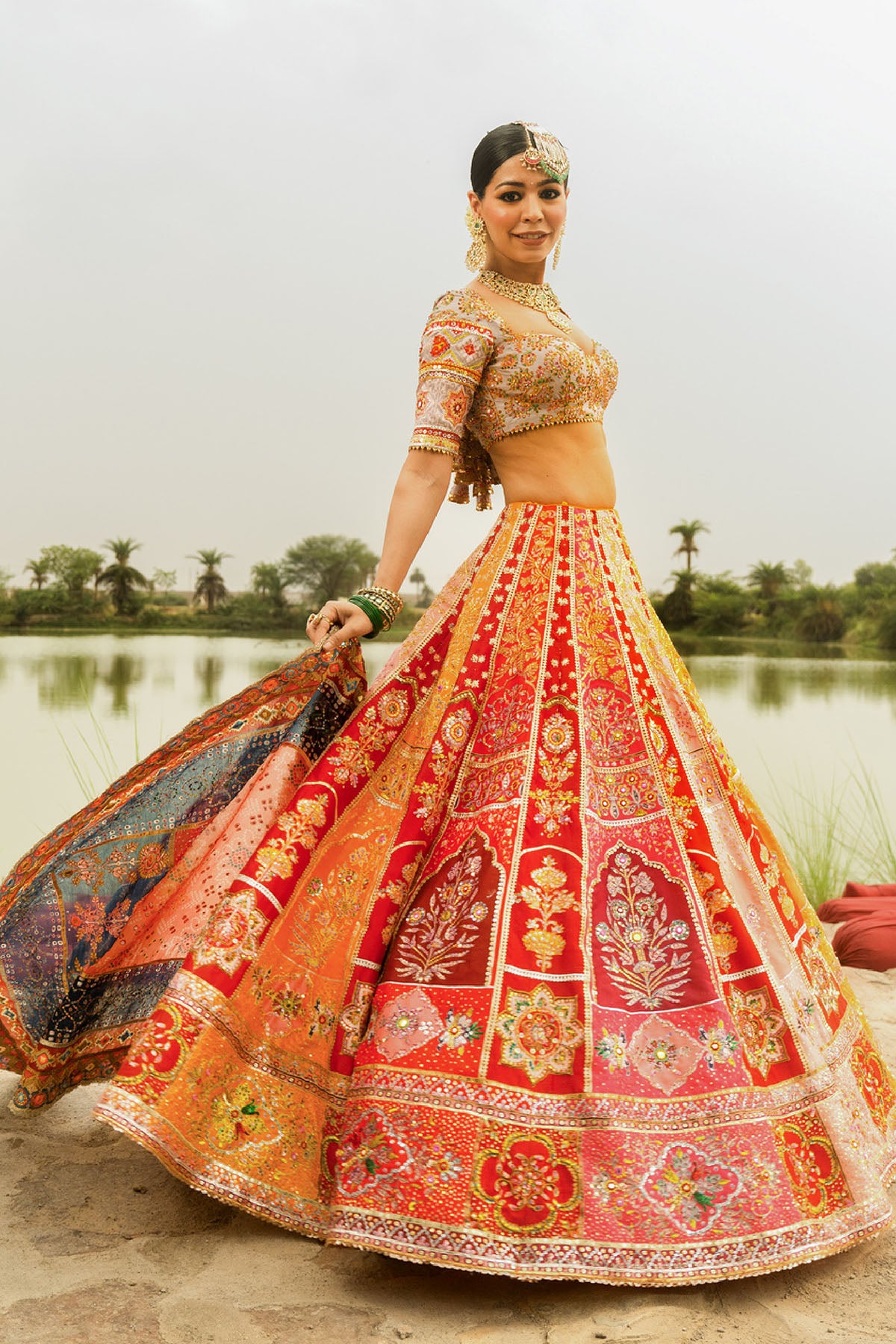 Mayyur Lehenga set