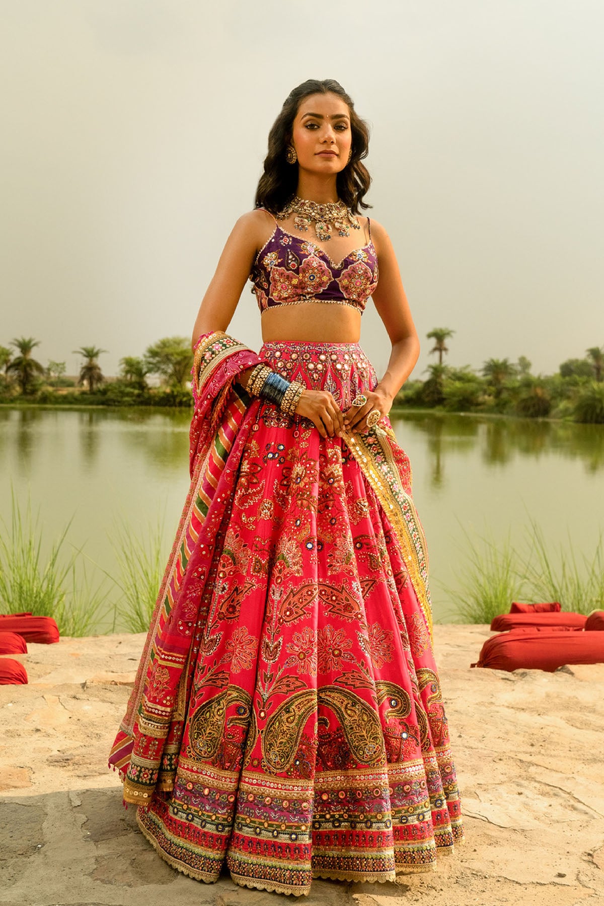 Mayyur Lehenga set