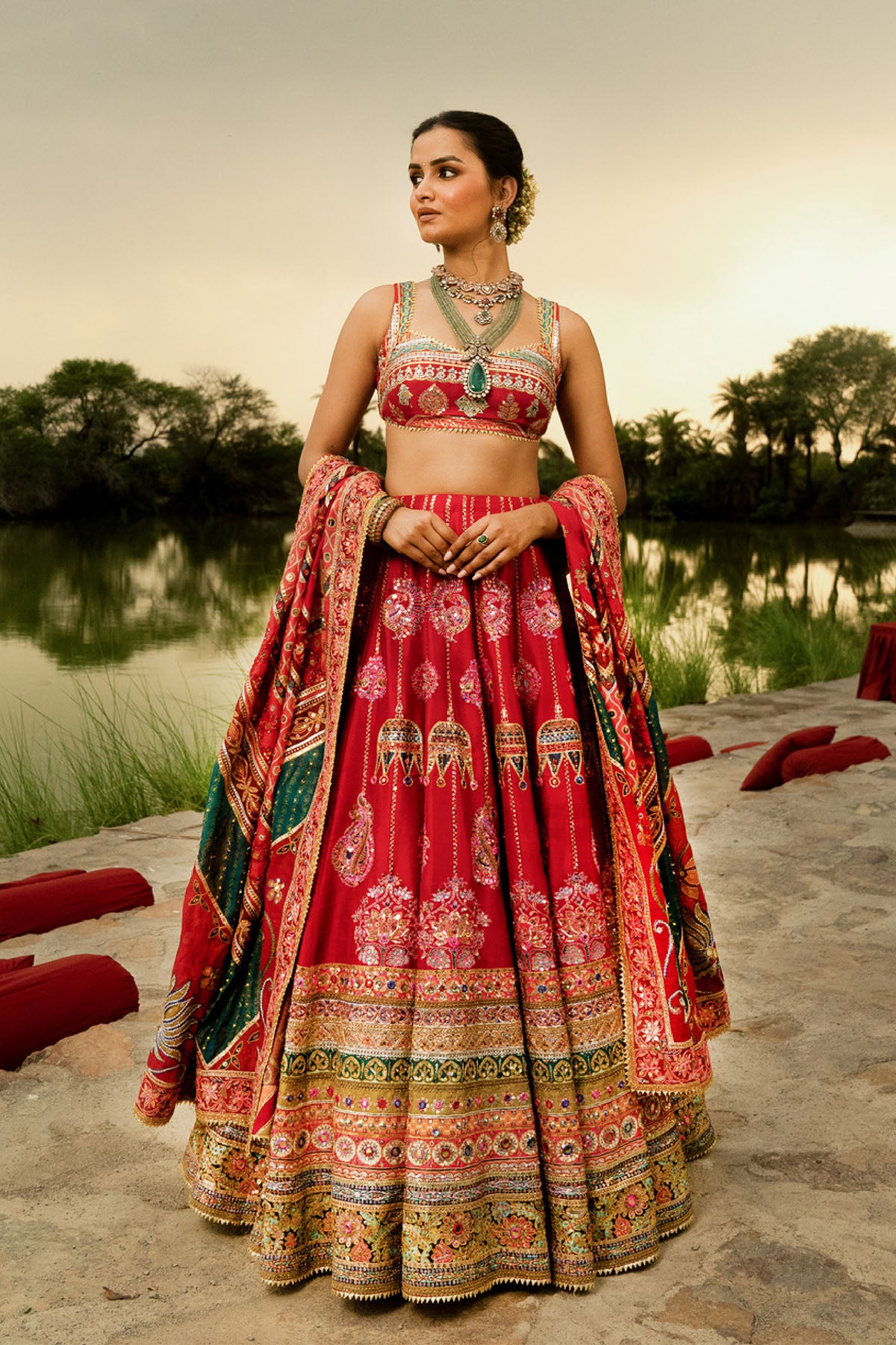 Mayyur Lehenga set