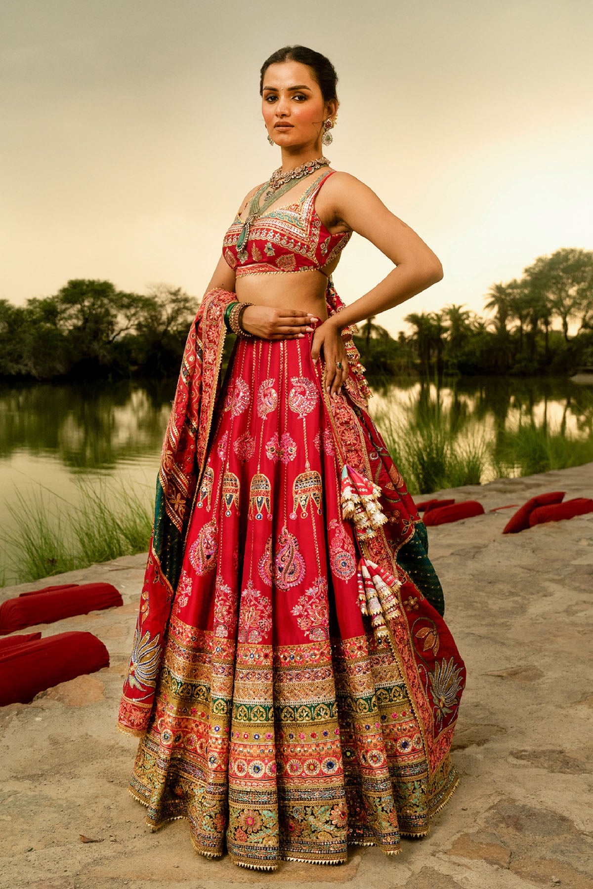 Mayyur Lehenga set