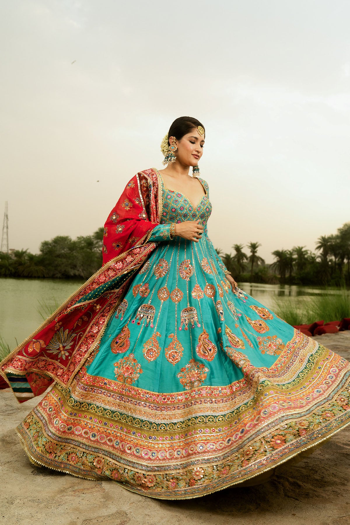 Mayyur Lehenga set