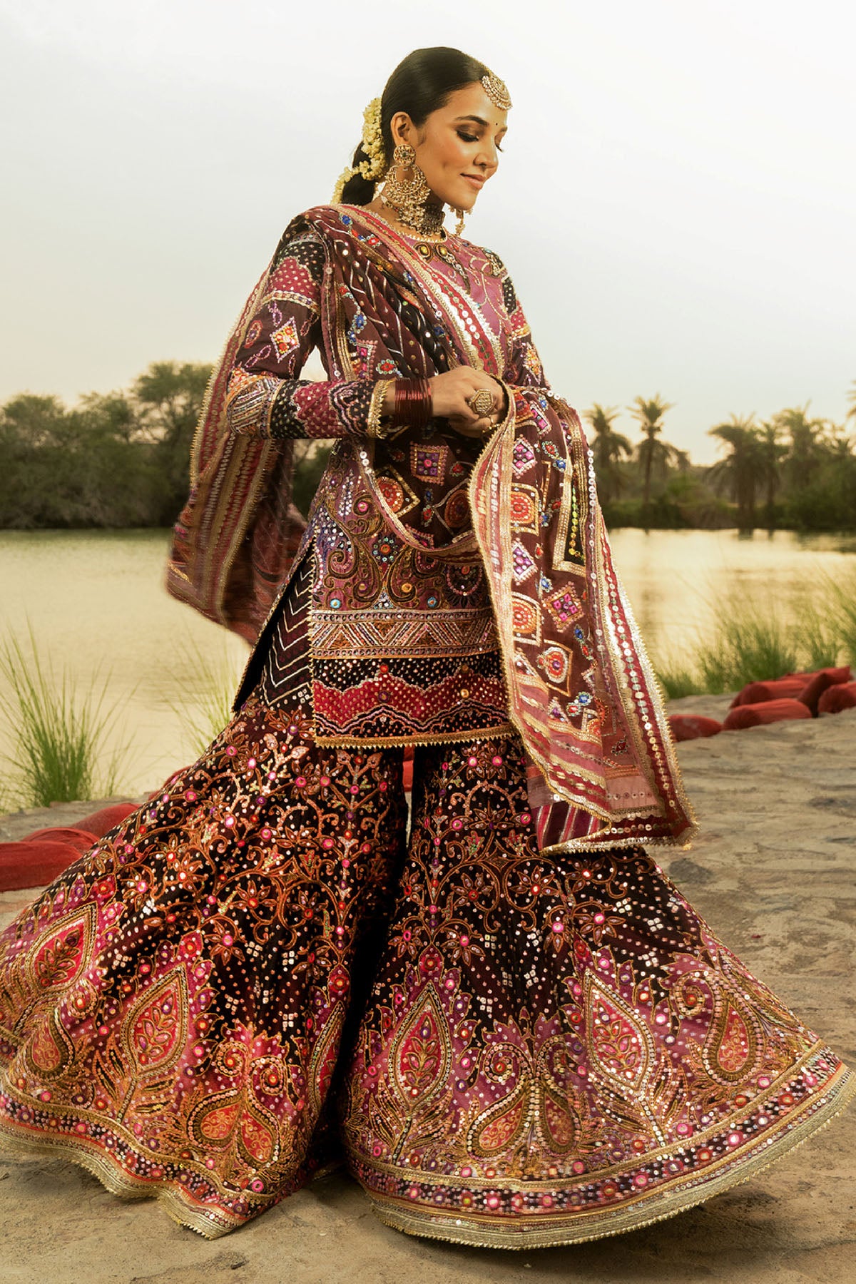 Mayyur Lehenga set