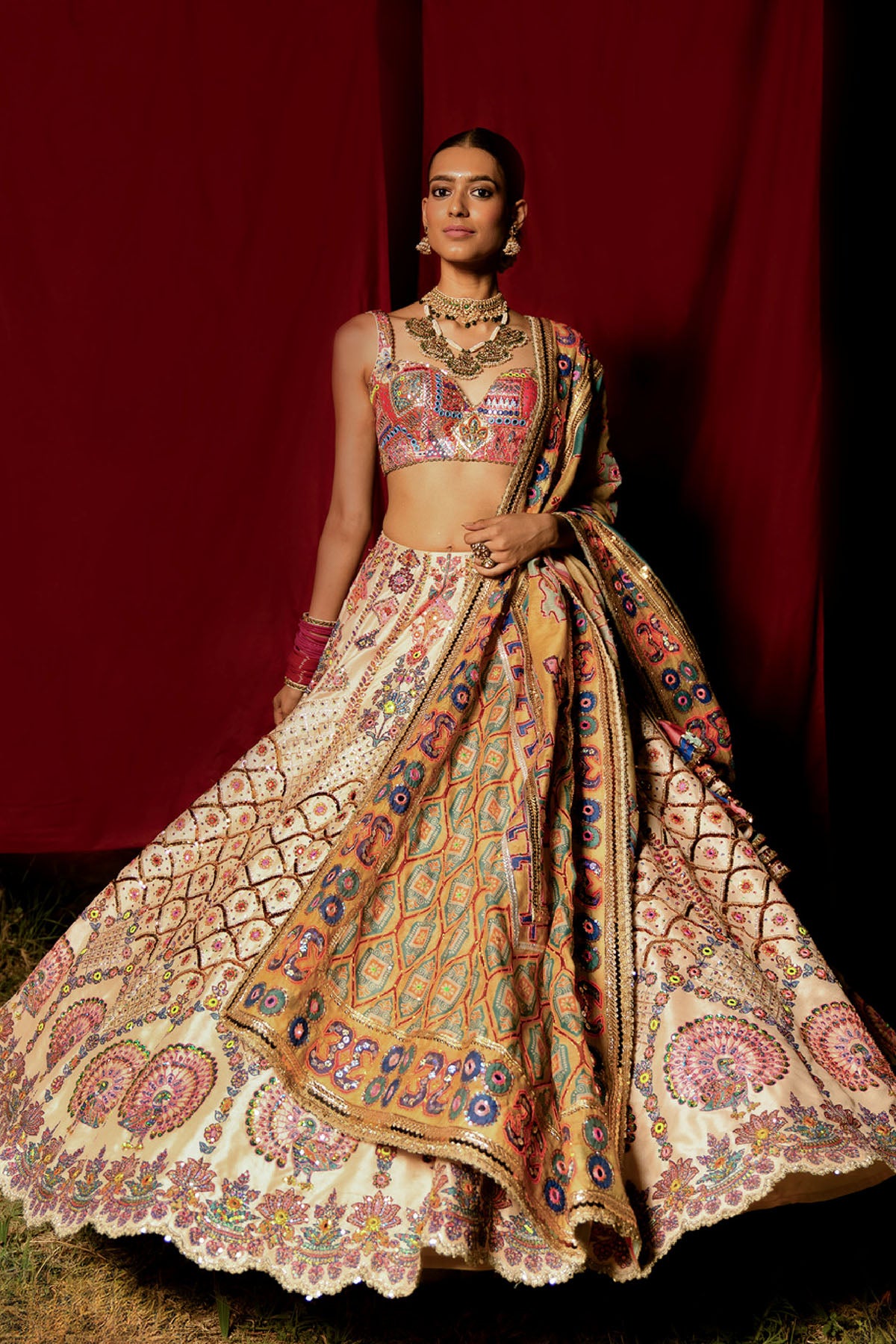 Mayyur Lehenga set