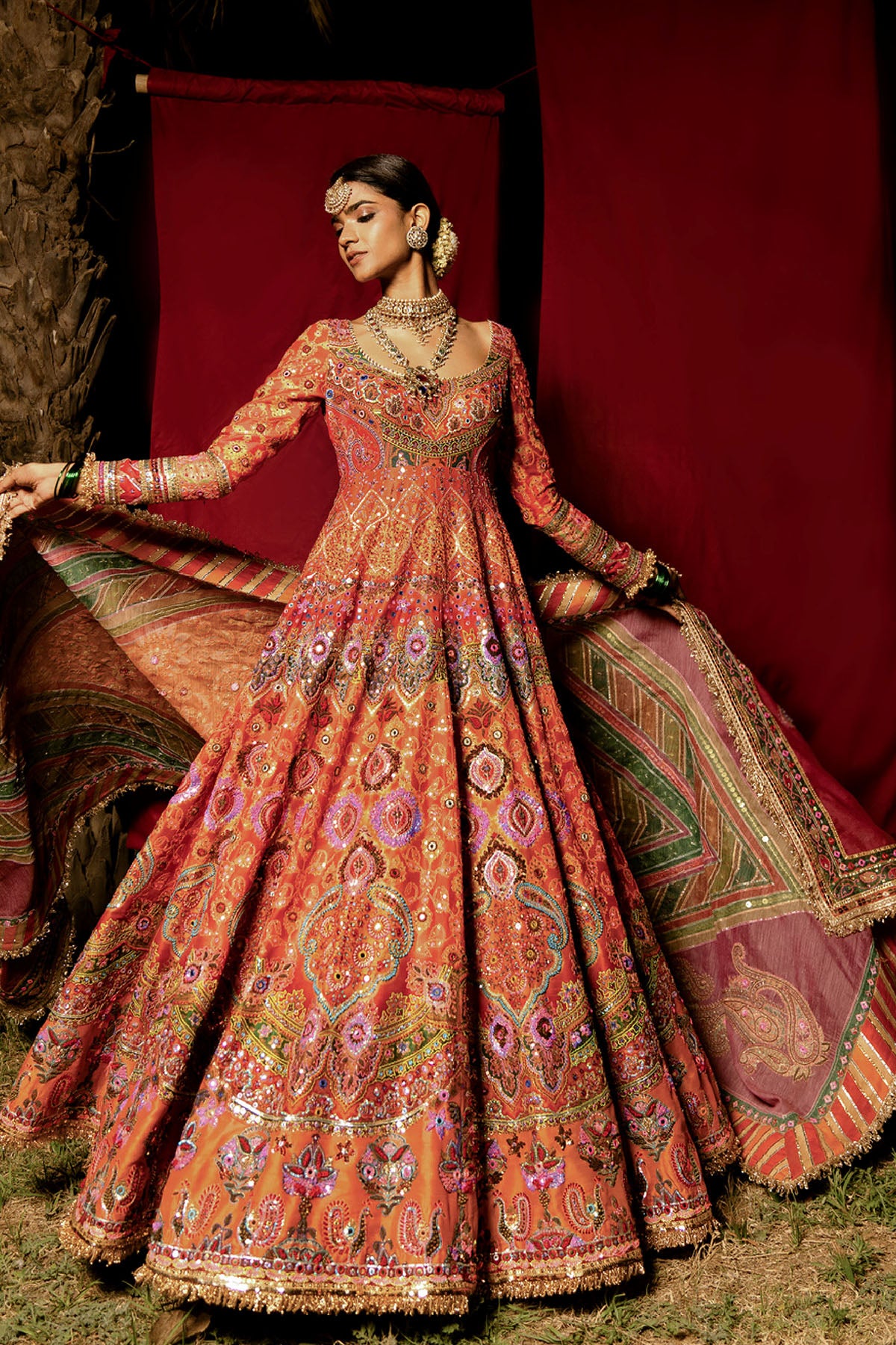 Mayyur Anarkali set