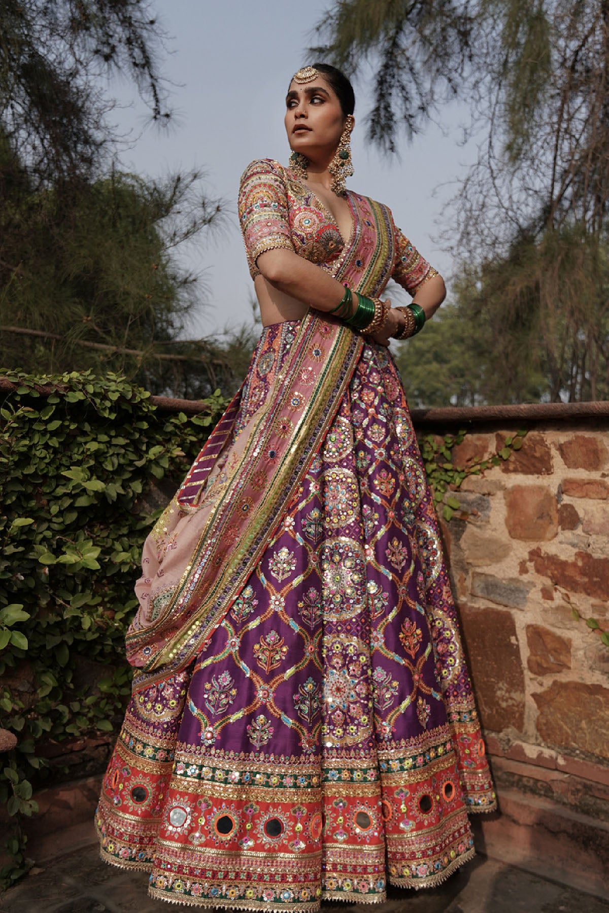 Mayyur Lehenga set