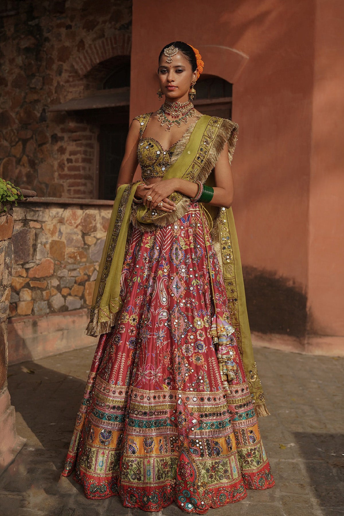 Mayyur Lehenga set