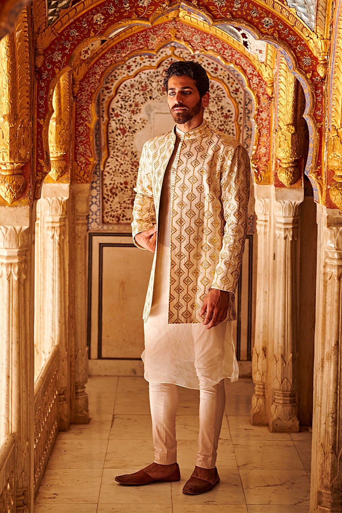Kausar Kaftan sherwani Set