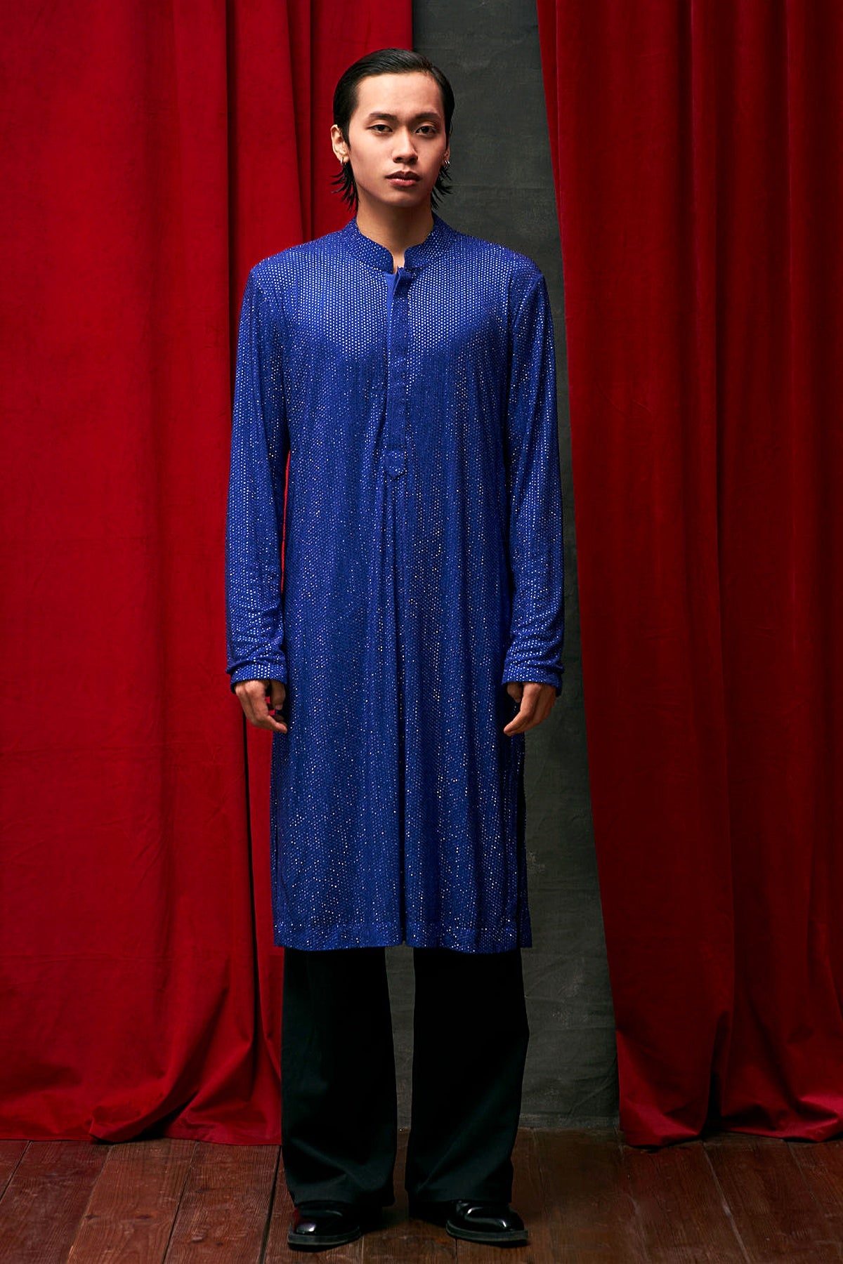 Cobalt Crystal Kurta Set