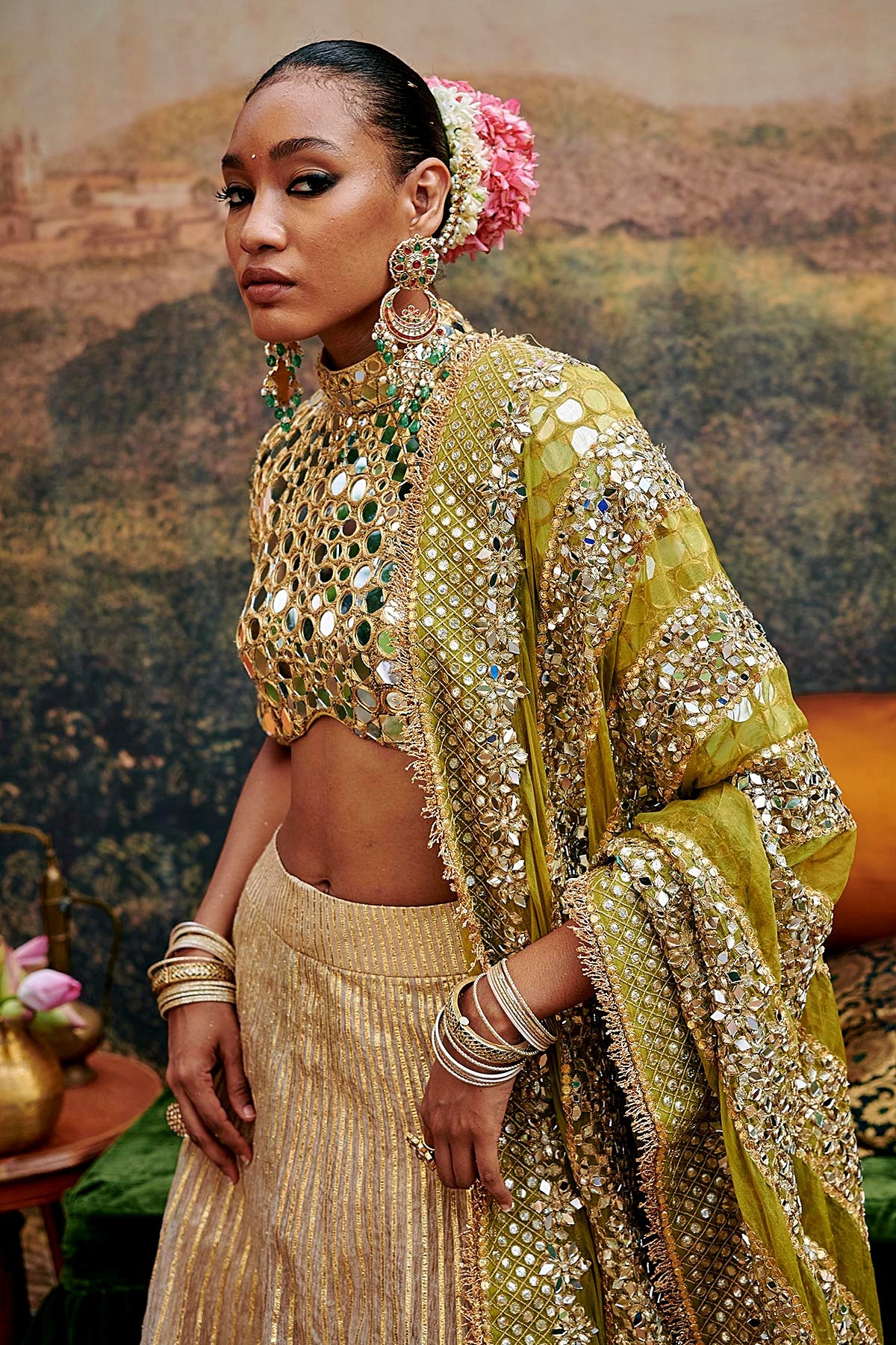 Sheesh Saanjh Lehenga