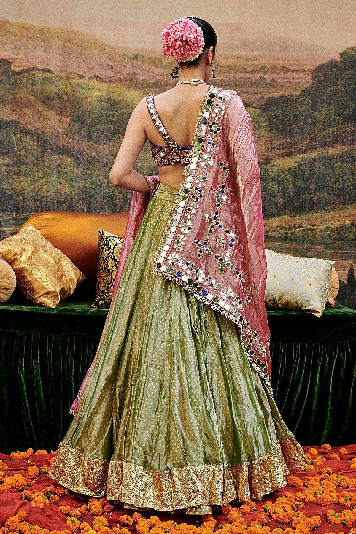 Azal Sheesh Lehenga