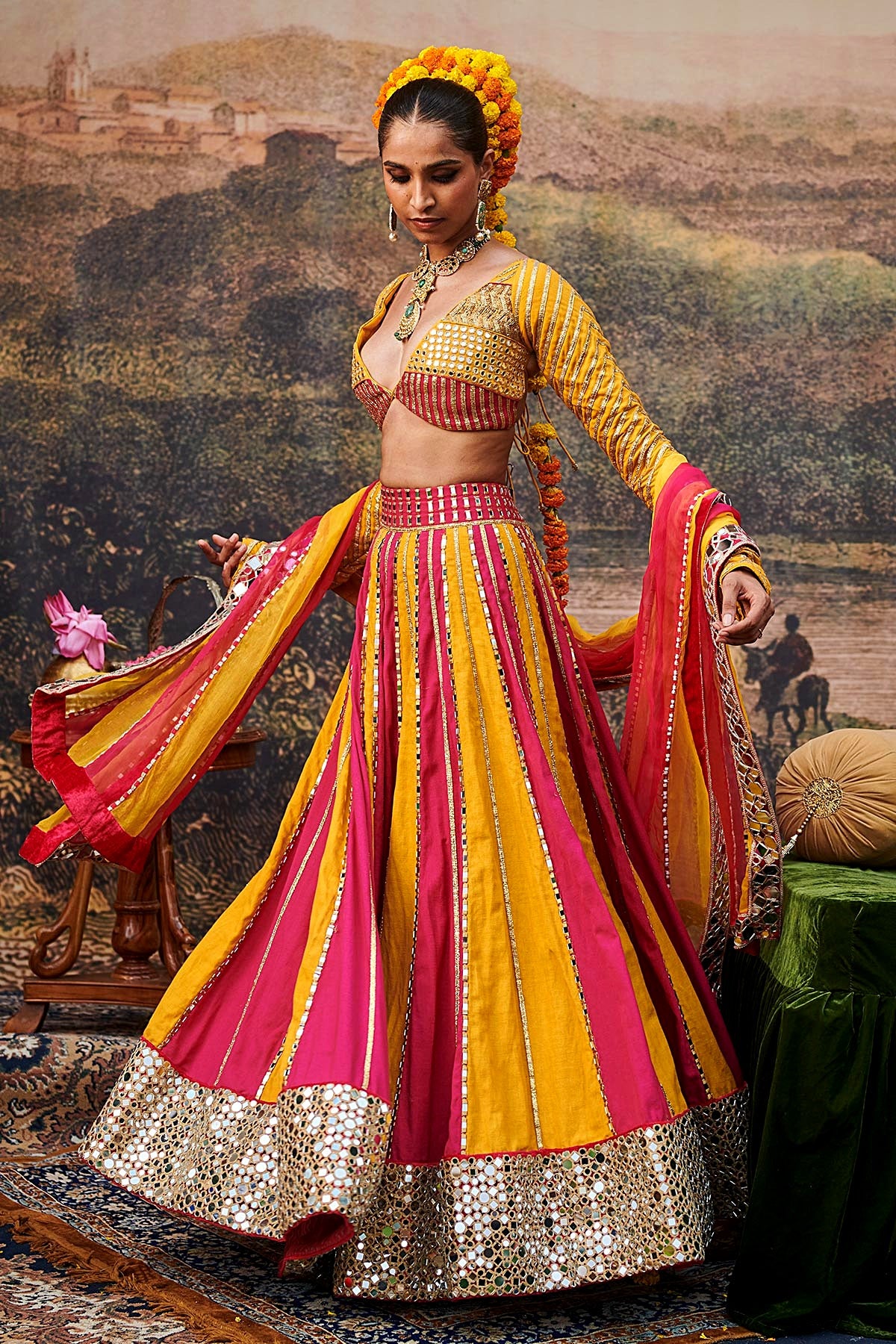 Padma Peet Lehenga