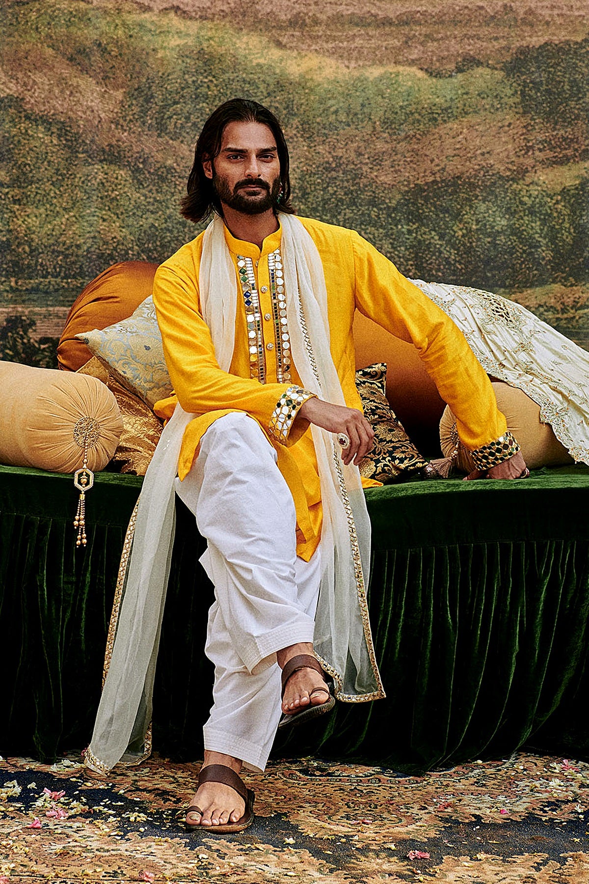 Khayalat-e Kurta set and Stole