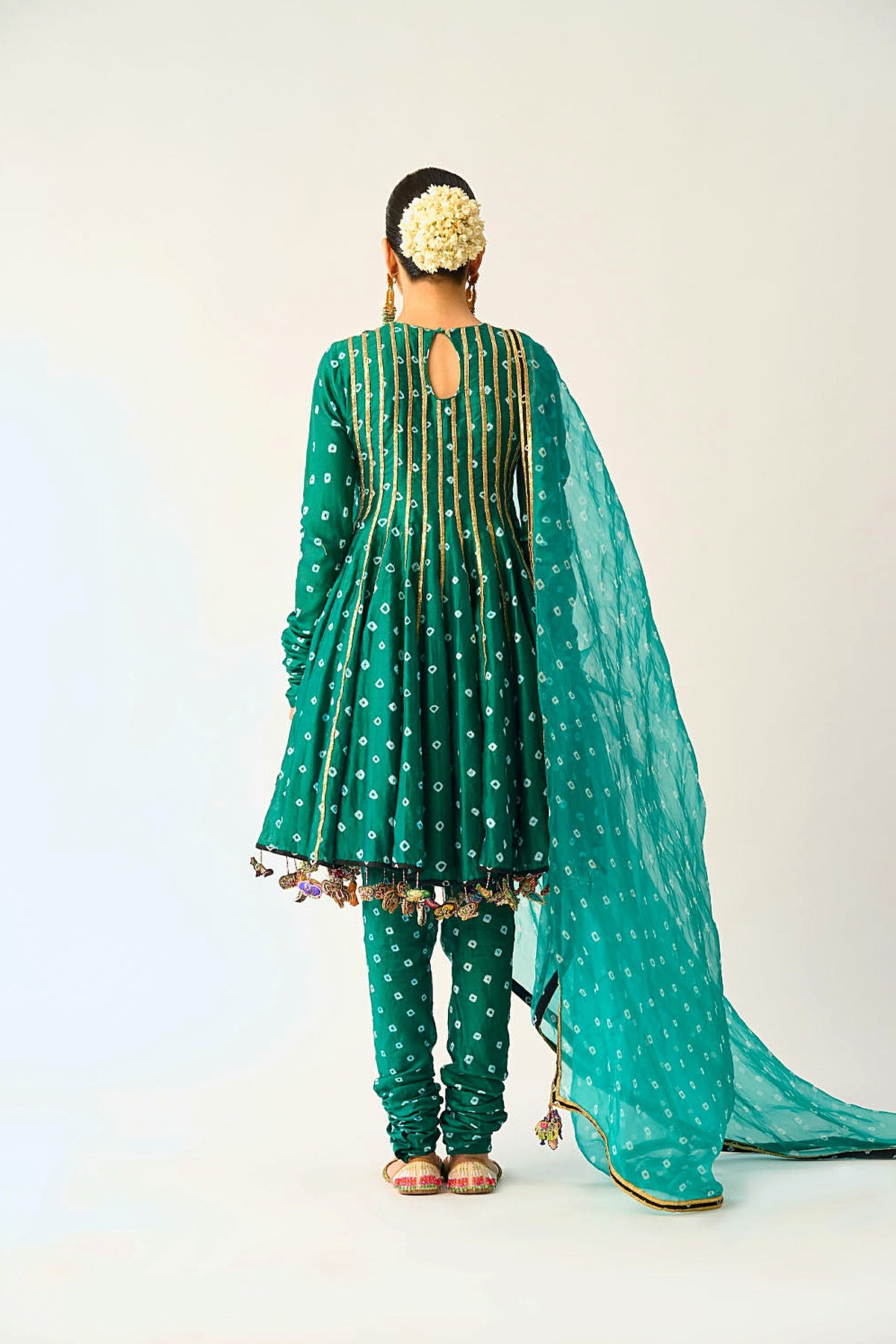 Avani Hara Bandhani Kalidaar Set